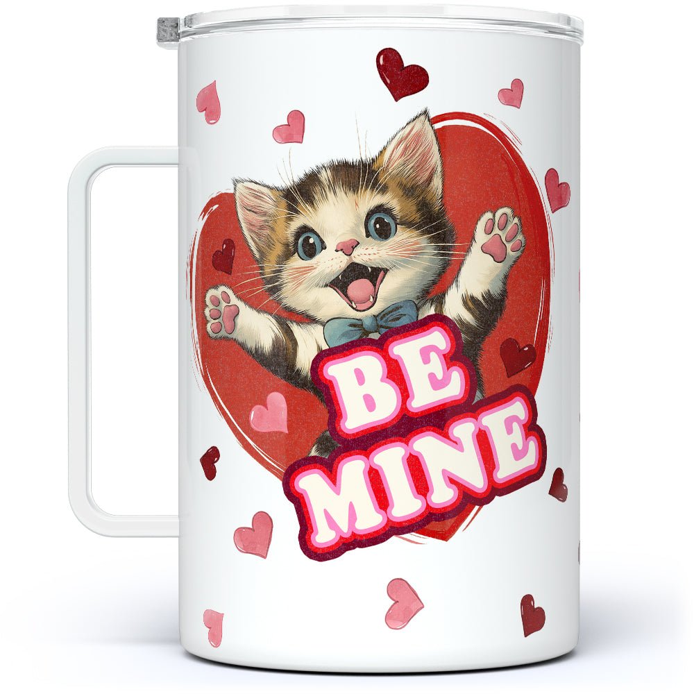 Be Mine Cat Insulated Travel Mug - Loftipop
