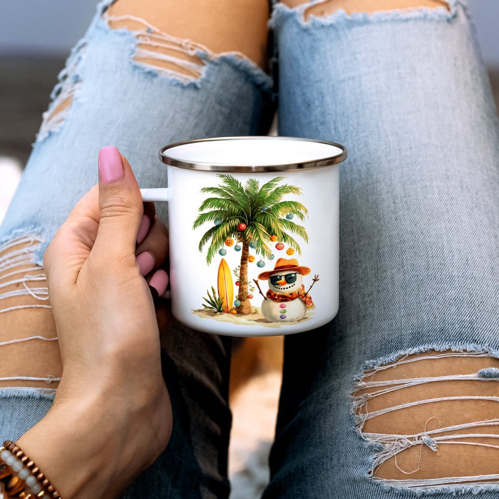Beach Snowman Camp Mug - Loftipop