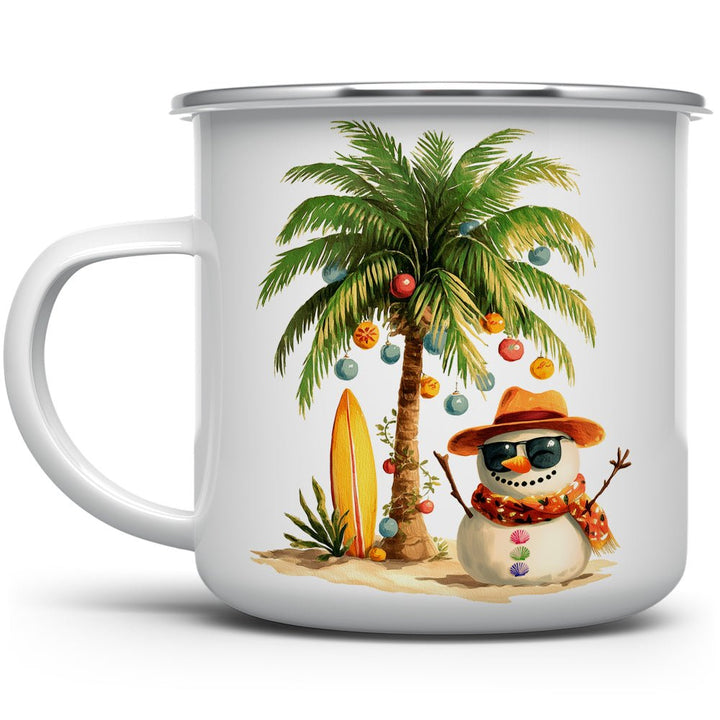 Beach Snowman Camp Mug - Loftipop