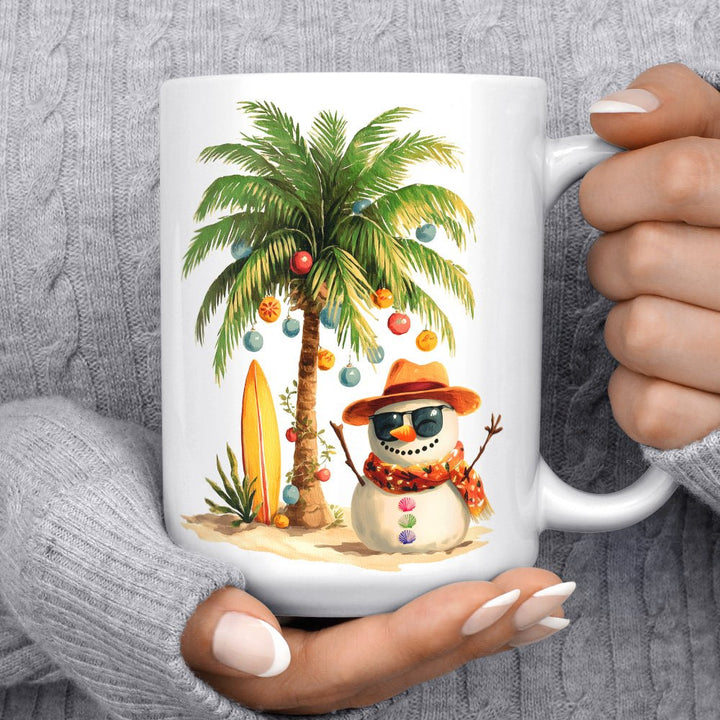Beach Snowman Mug - Loftipop