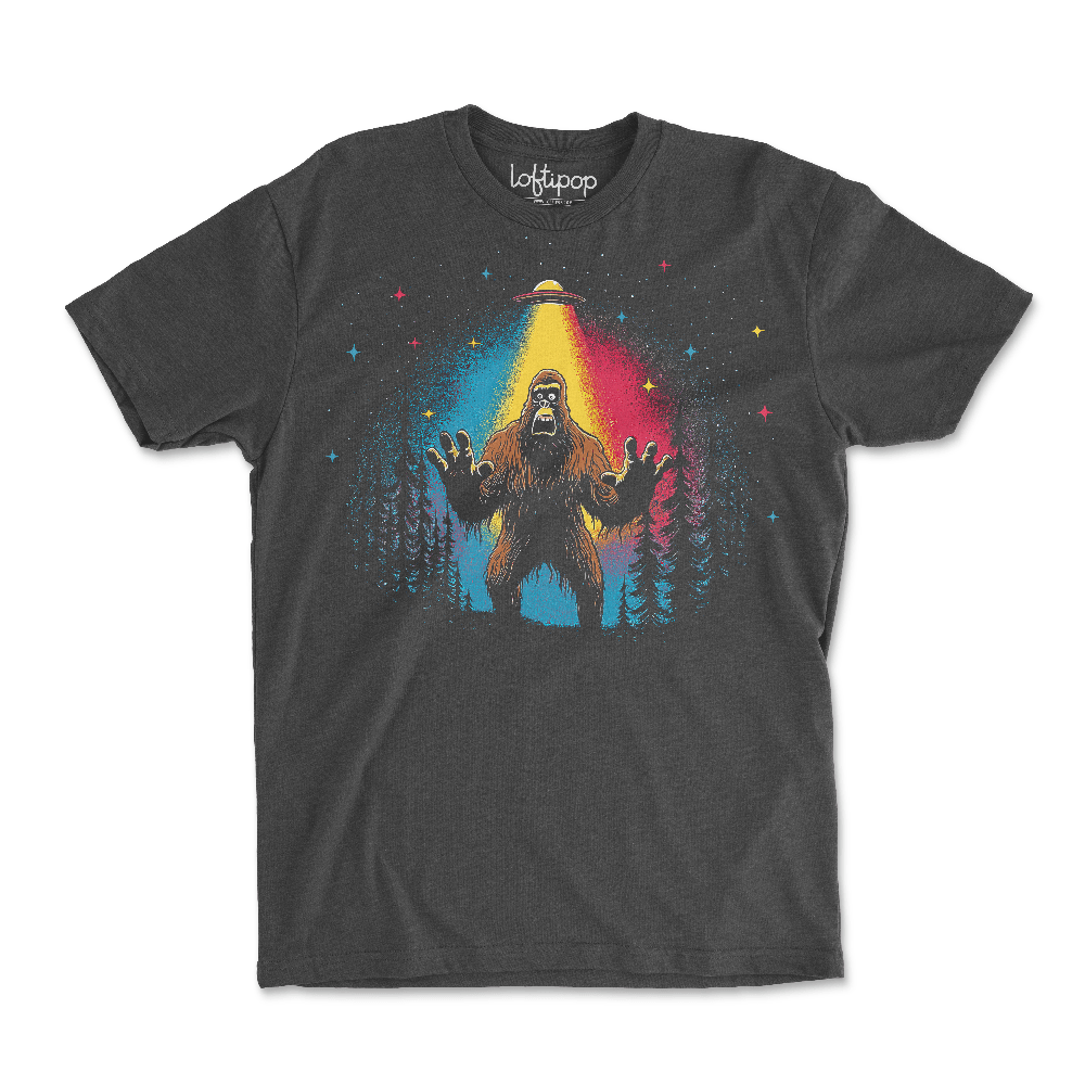 Bigfoot UFO Crewneck Tshirt - Loftipop