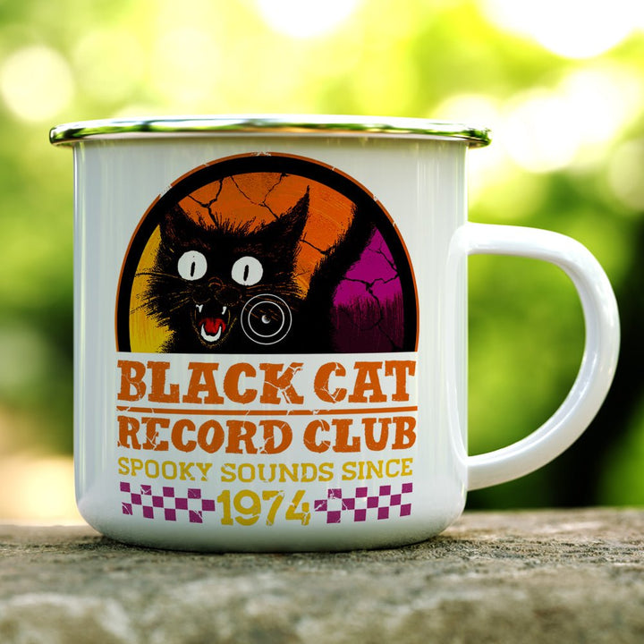 Black Cat Record Club Camp Mug - Loftipop