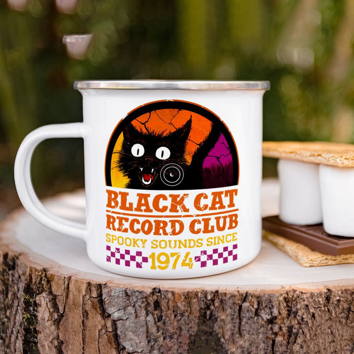 Black Cat Record Club Camp Mug - Loftipop