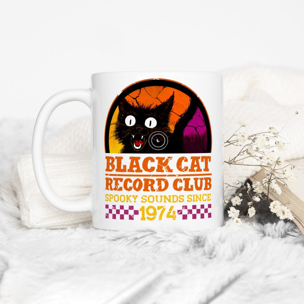 Black Cat Record Club Mug - Loftipop
