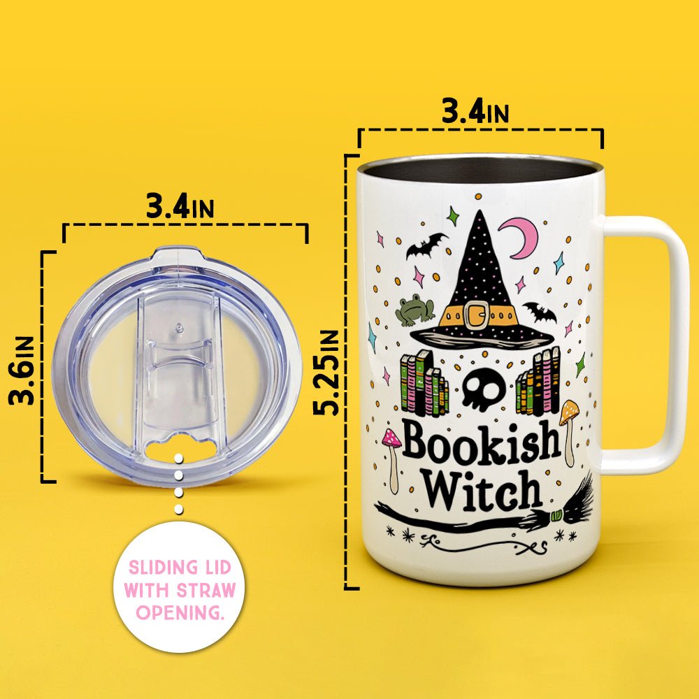 Bookish Witch Insulated Travel Mug - Loftipop