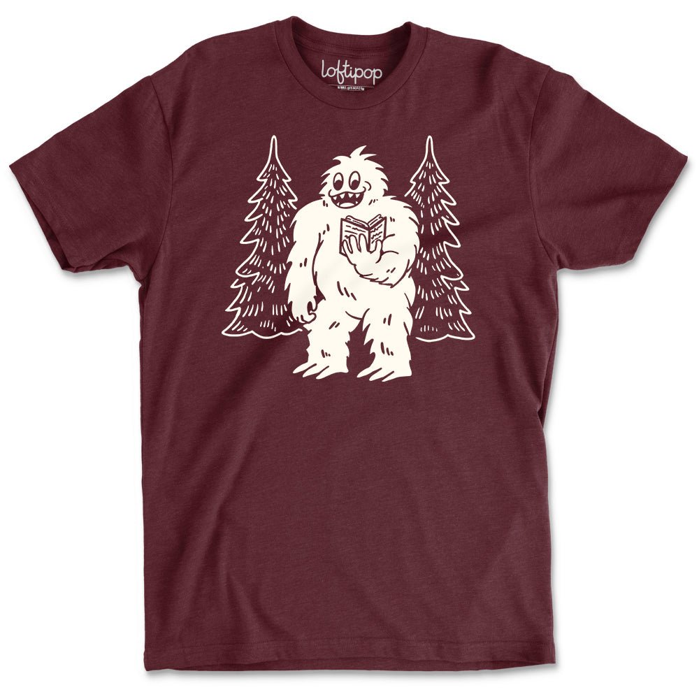 Bookish Yeti Crewneck T-Shirt - Loftipop