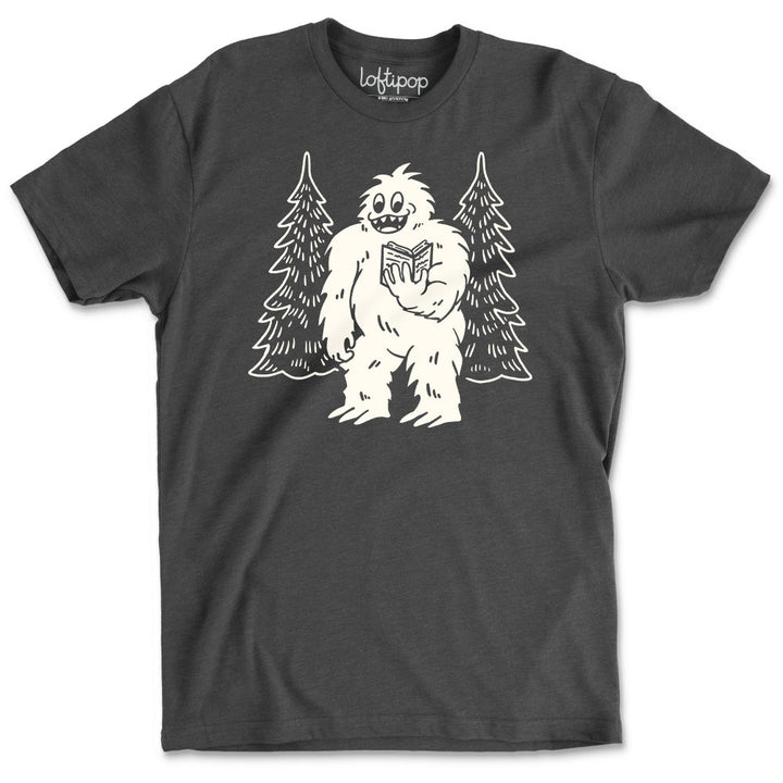 Bookish Yeti Crewneck T-Shirt - Loftipop