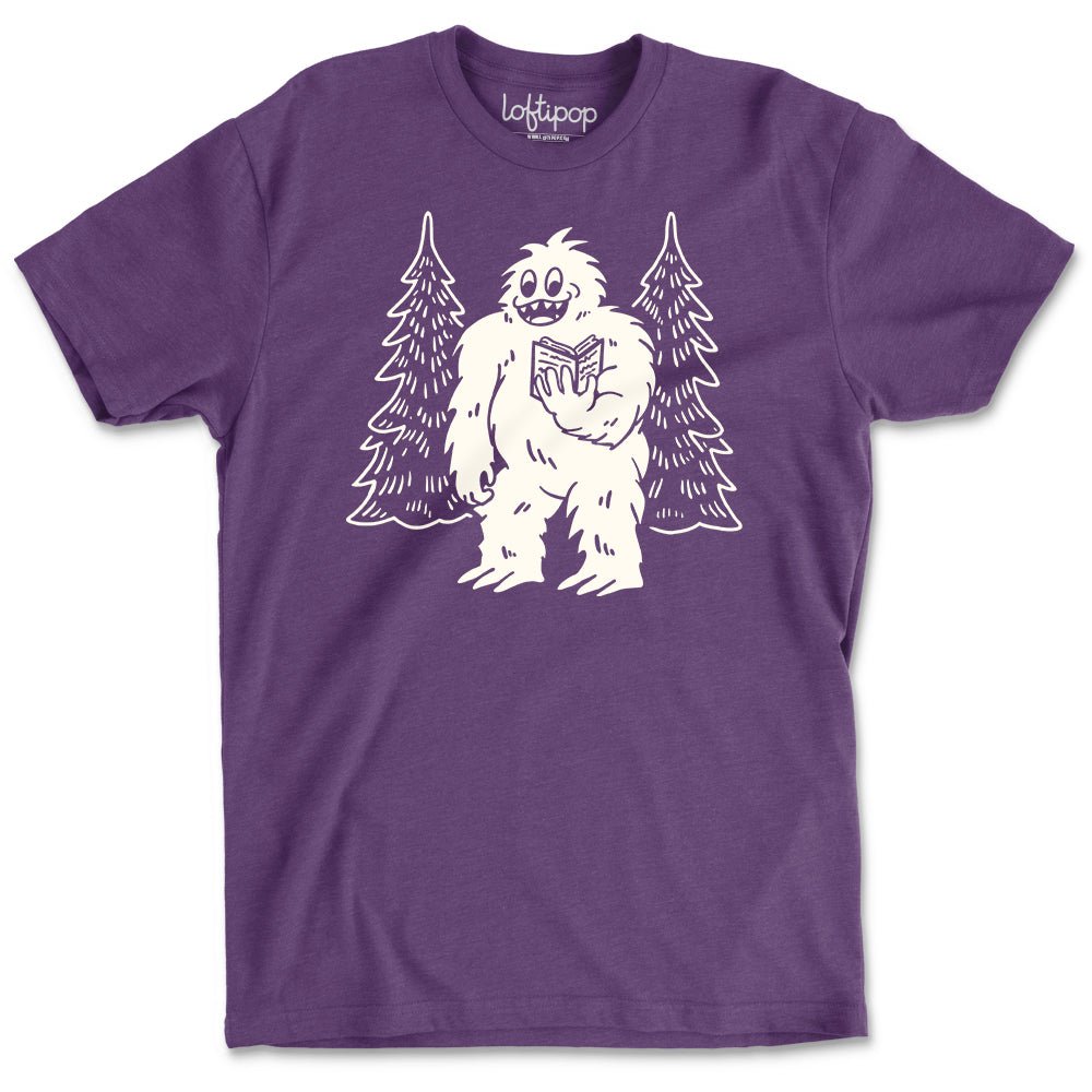 Bookish Yeti Crewneck T-Shirt - Loftipop