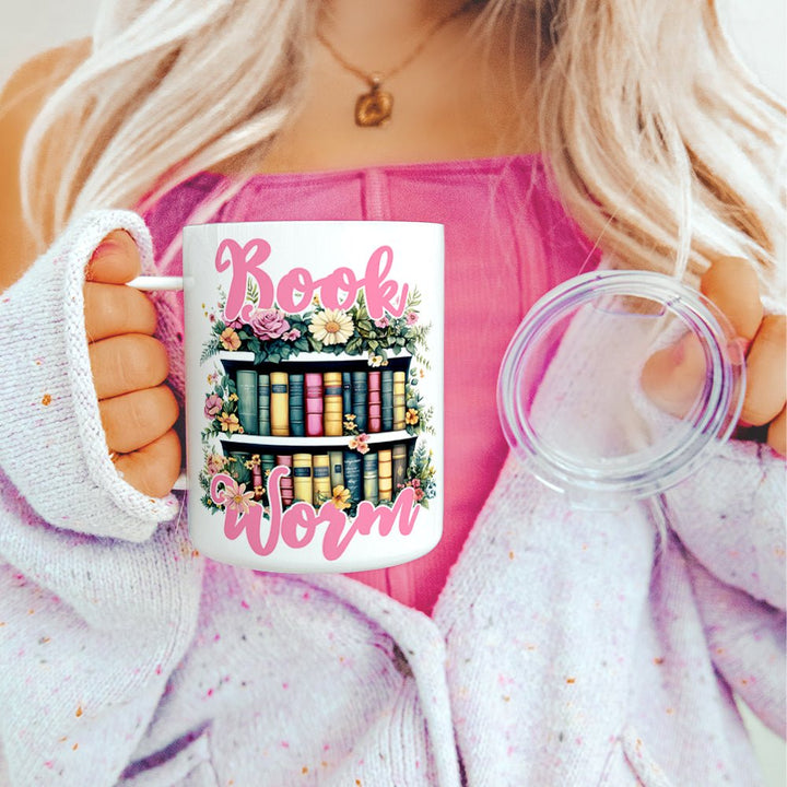 Bookworm Insulated Travel Mug - Loftipop