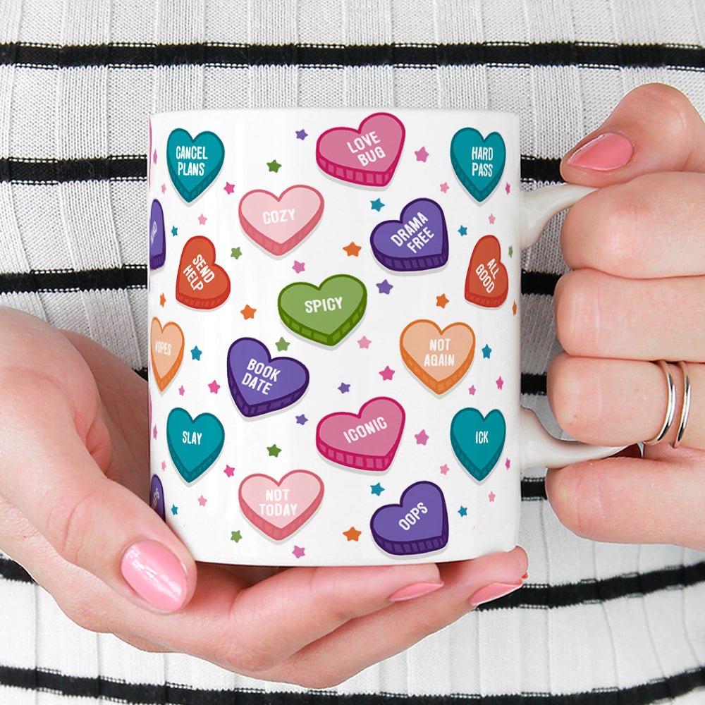Candy Conversation Hearts Mug - Loftipop
