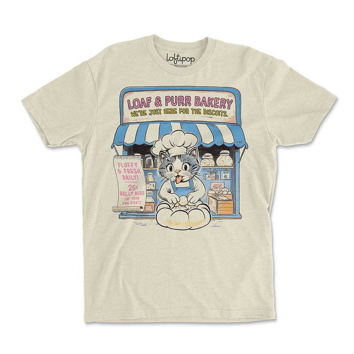 Cat Bakery Crewneck Tshirt - Loftipop