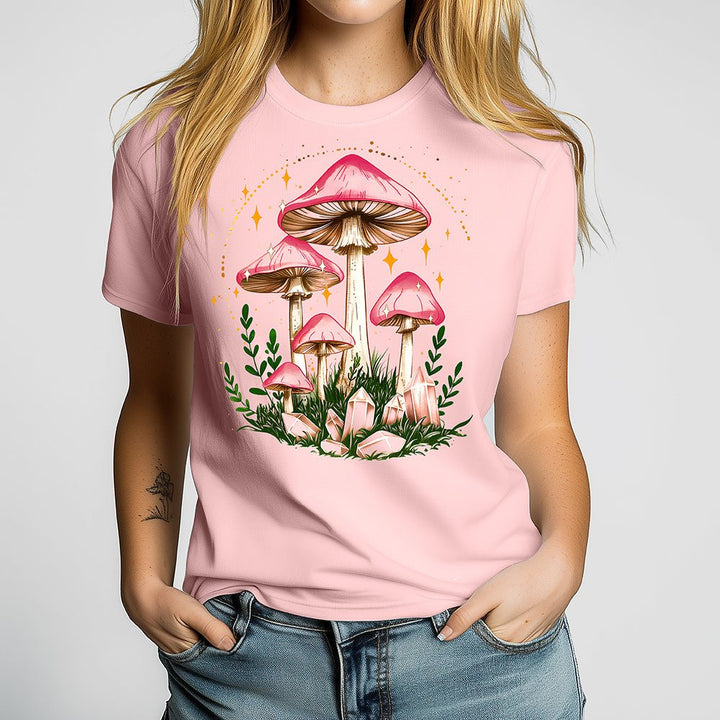 Celestial Mushroom Crewneck Tshirt - Loftipop