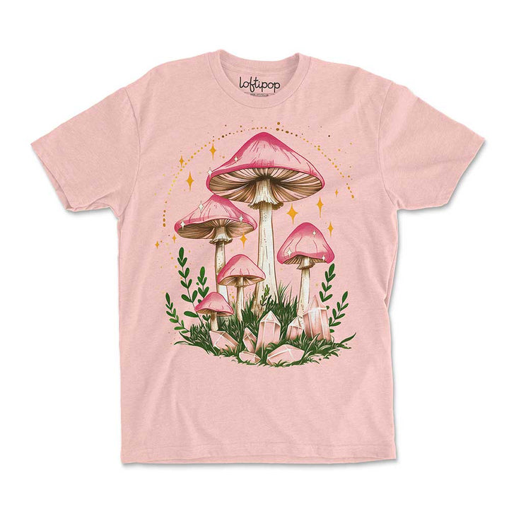 Celestial Mushroom Crewneck Tshirt - Loftipop