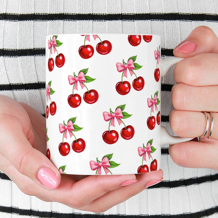 Cherry Bows Mug - Loftipop