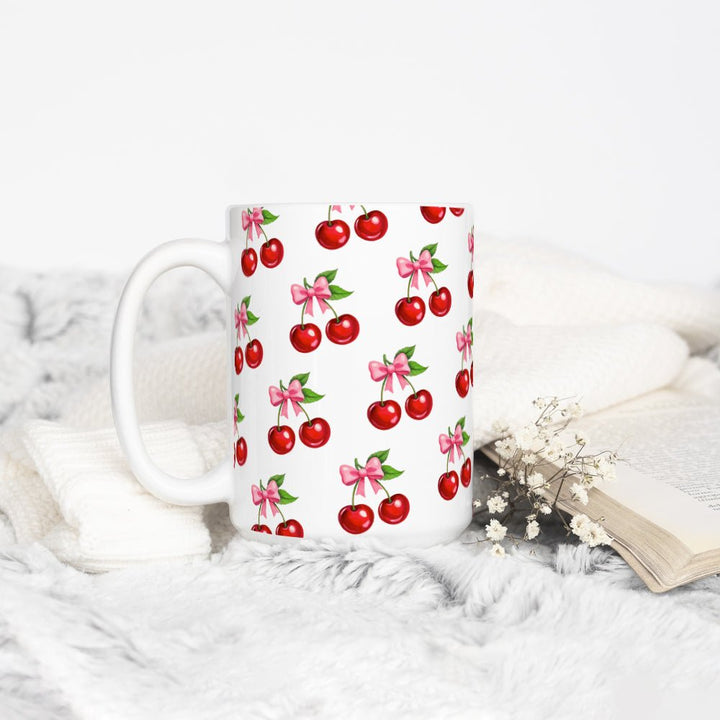 Cherry Bows Mug - Loftipop