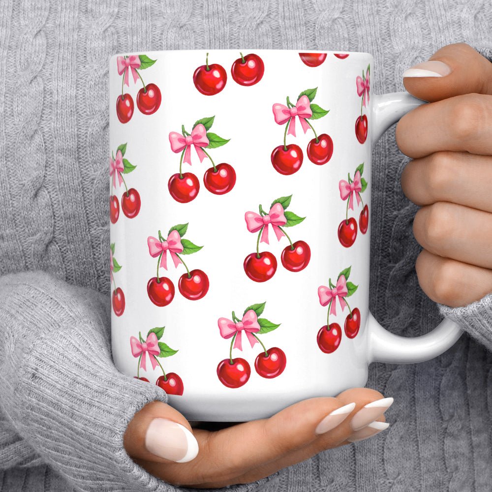 Cherry Bows Mug - Loftipop