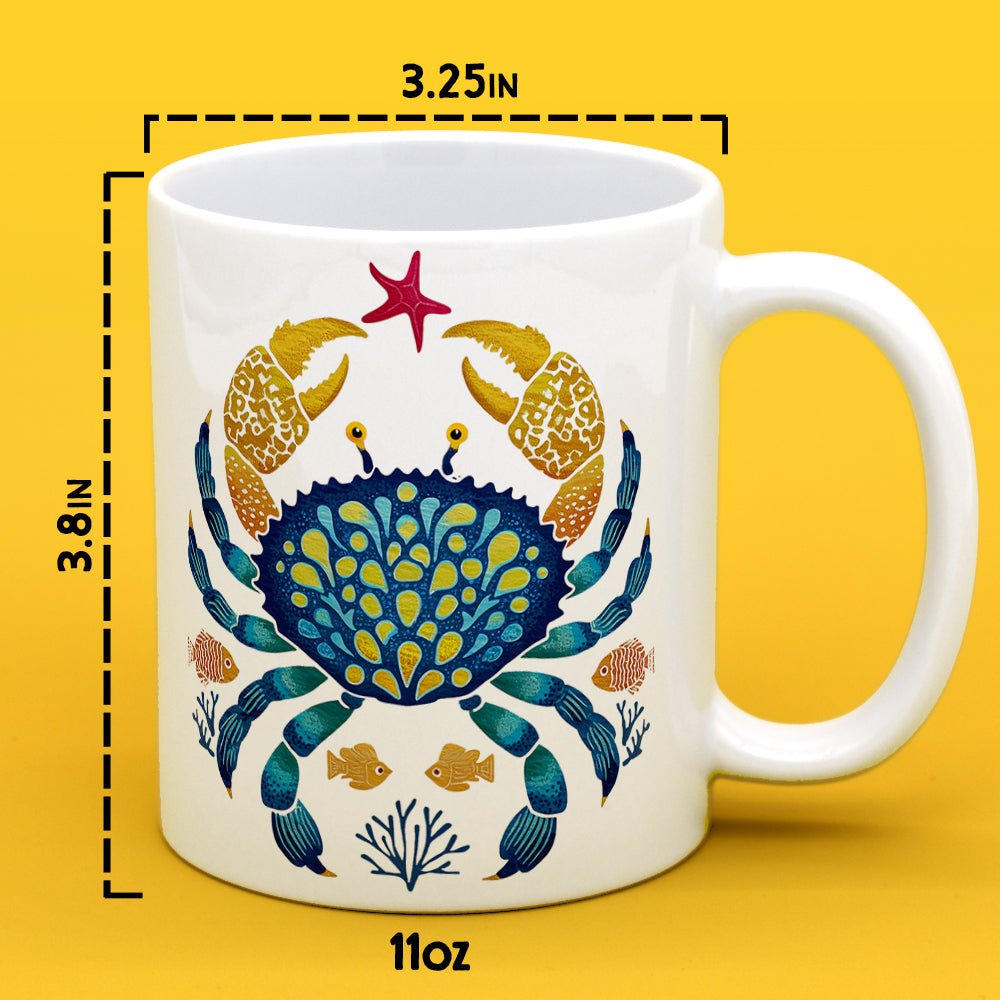 Coastal Ocean Crab Mug - Loftipop