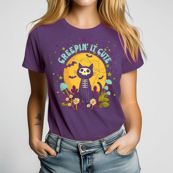 Creepin' It Cute Crewneck Tshirt - Loftipop