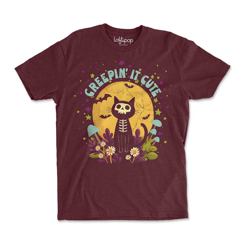 Creepin' It Cute Crewneck Tshirt - Loftipop