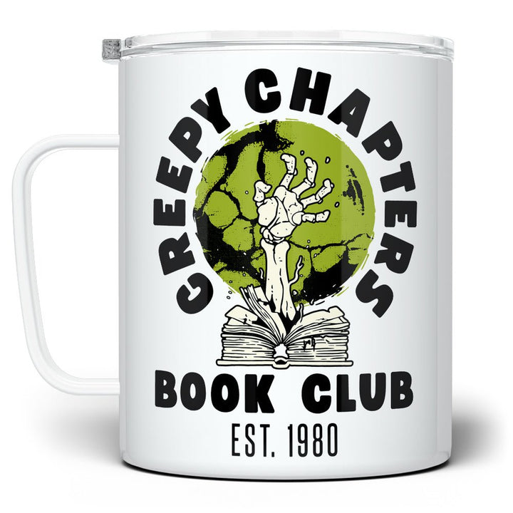Creepy Chapters Book Club Insulated Travel Mug - Loftipop