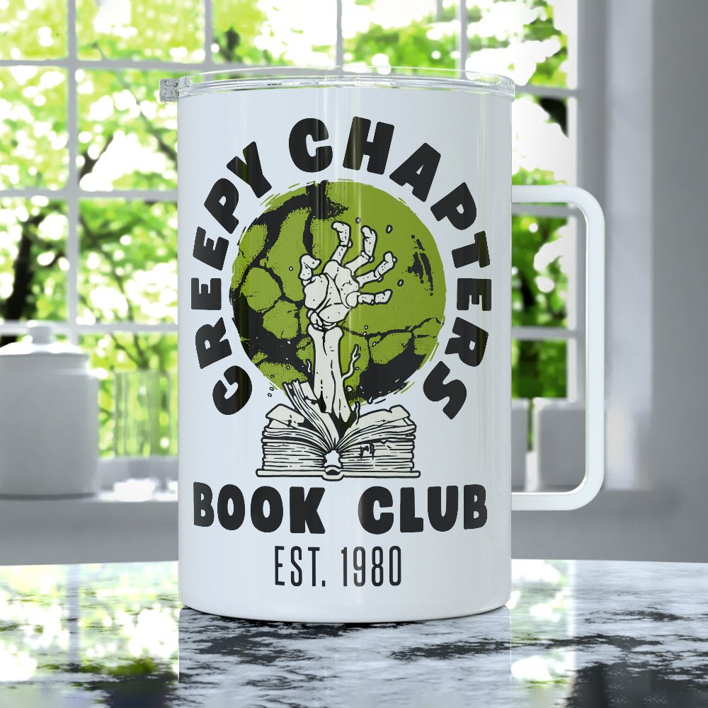 Creepy Chapters Book Club Insulated Travel Mug - Loftipop