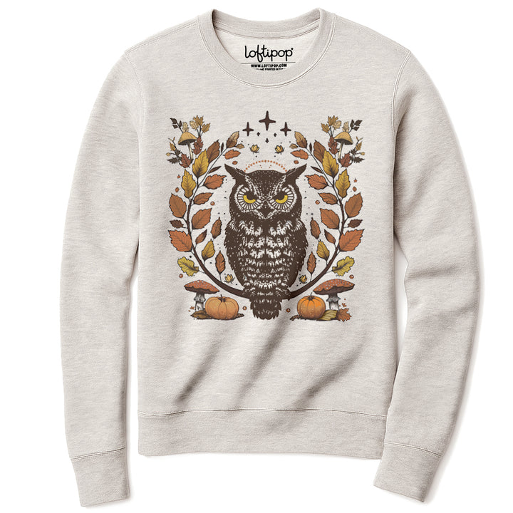 Autumn Owl Crewneck Sweatshirt