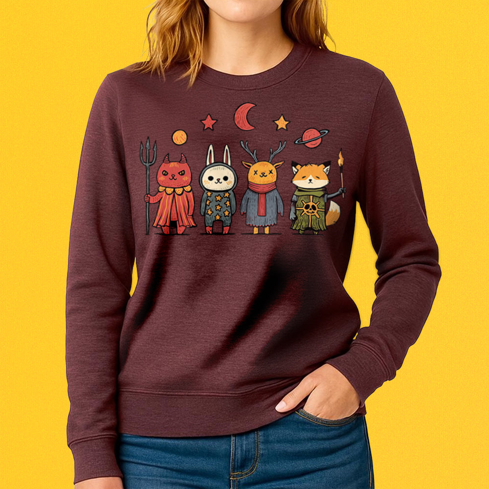 Occult Vintage Animals Crewneck Sweatshirt