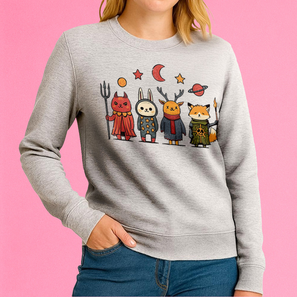 Occult Vintage Animals Crewneck Sweatshirt