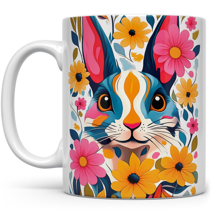 Floral Bunny Mug - Loftipop