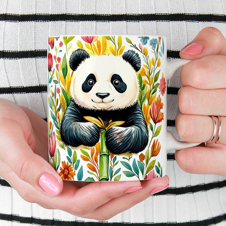 Floral Panda Mug - Loftipop