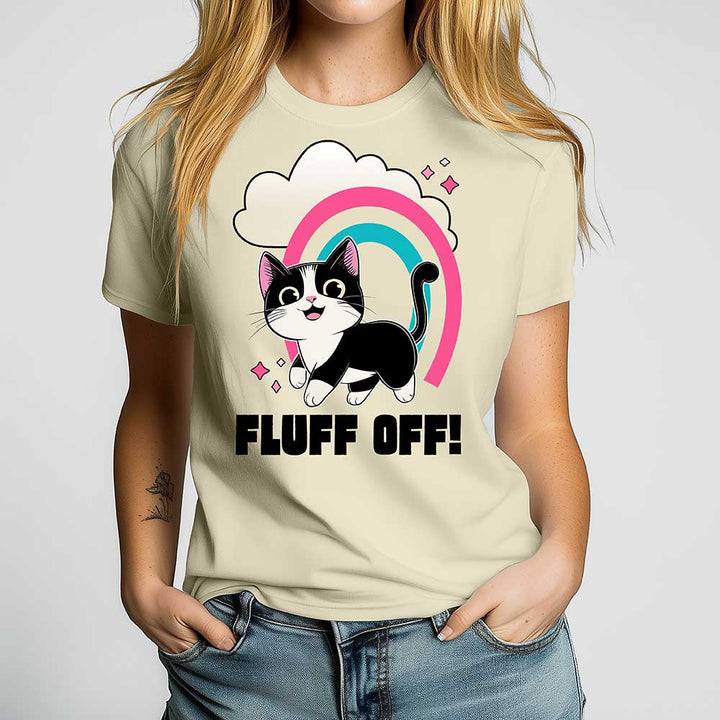 Fluff Off Crewneck Tshirt - Loftipop