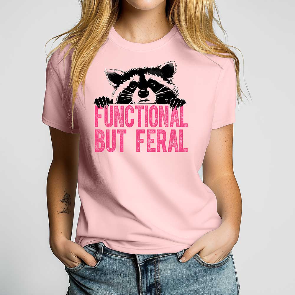 Functional But Feral Crewneck Tshirt - Loftipop