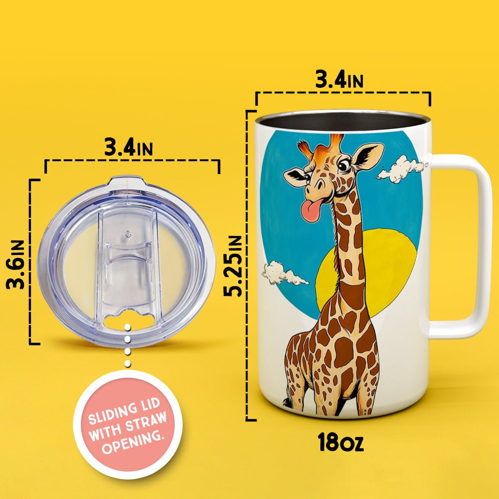 Happy Giraffe Insulated Travel Mug - Loftipop