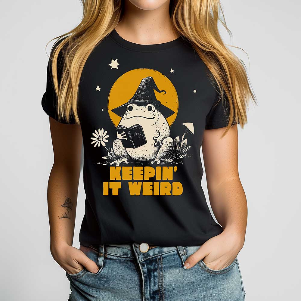 Keepin It Weird Crewneck Tshirt - Loftipop