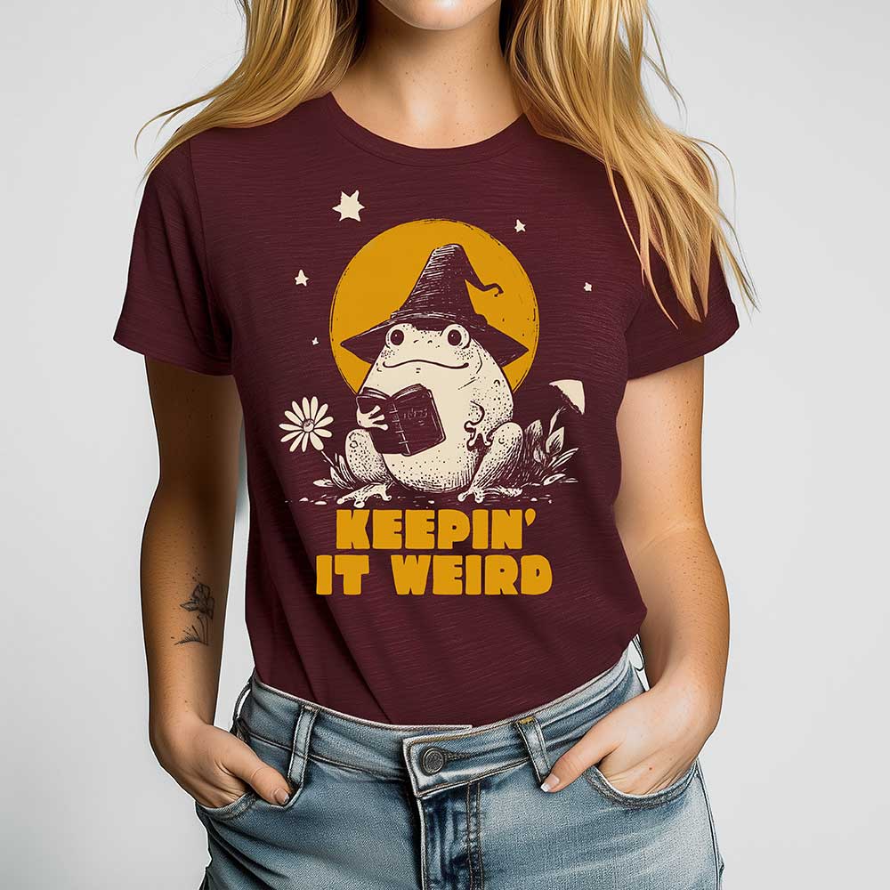 Keepin It Weird Crewneck Tshirt - Loftipop