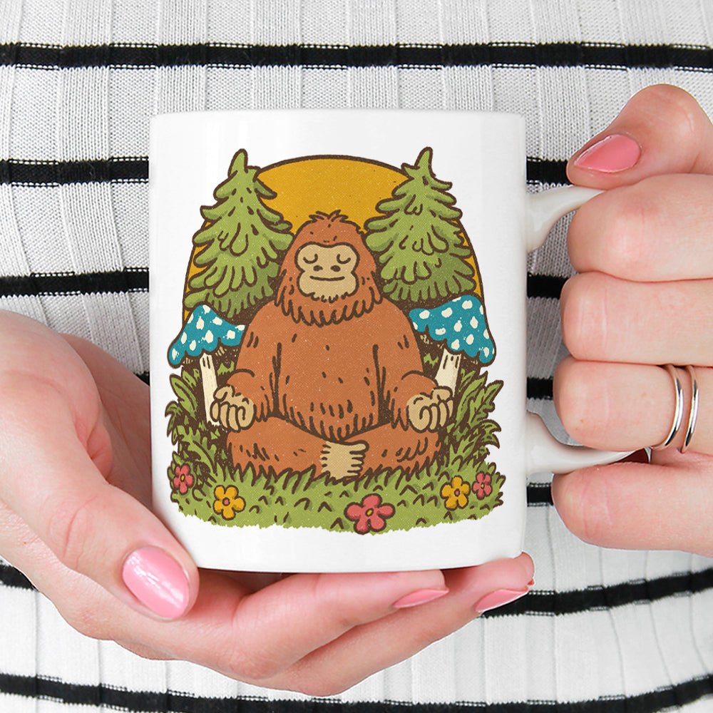Meditating Bigfoot Mug - Loftipop