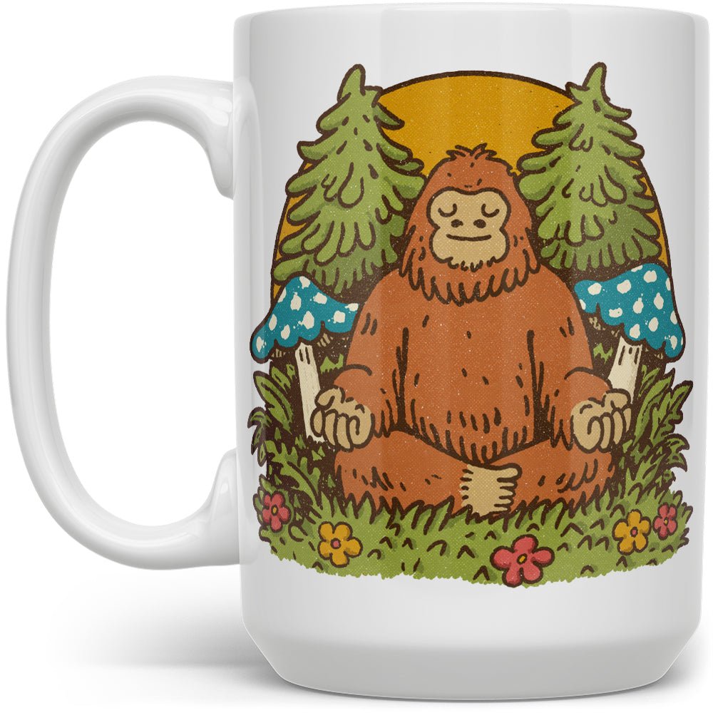 Meditating Bigfoot Mug - Loftipop