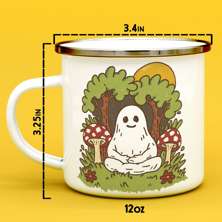 Meditating Ghost Camp Mug - Loftipop
