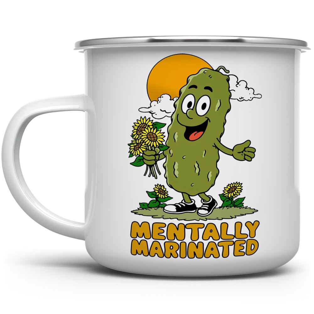 Mentally Marinated Pickle Camp Mug - Loftipop