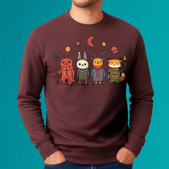 Occult Vintage Animals Crewneck Sweatshirt - Loftipop