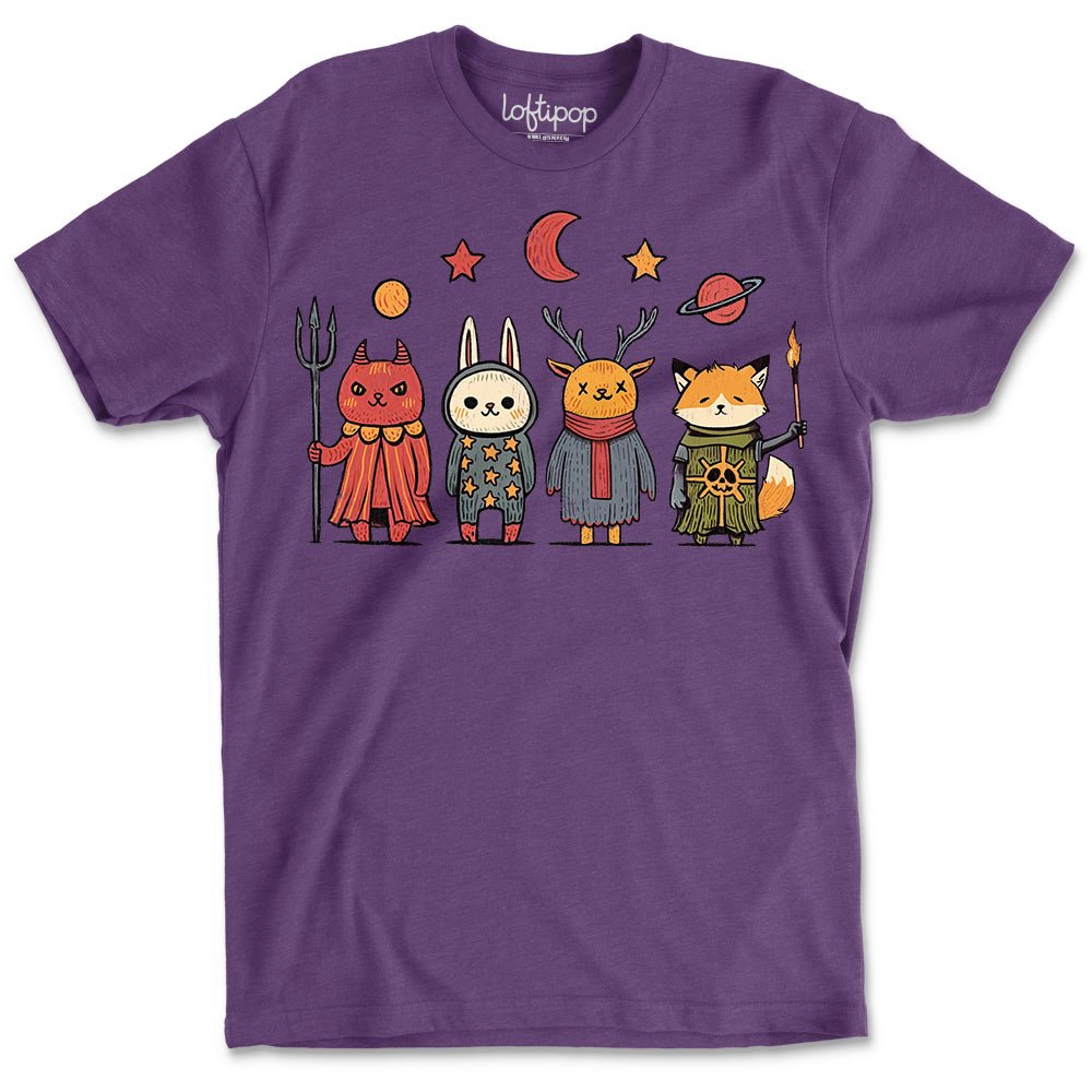 Occult Vintage Animals Crewneck T-Shirt - Loftipop