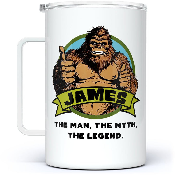 Personalized Name Bigfoot Insulated Travel Mug - Loftipop