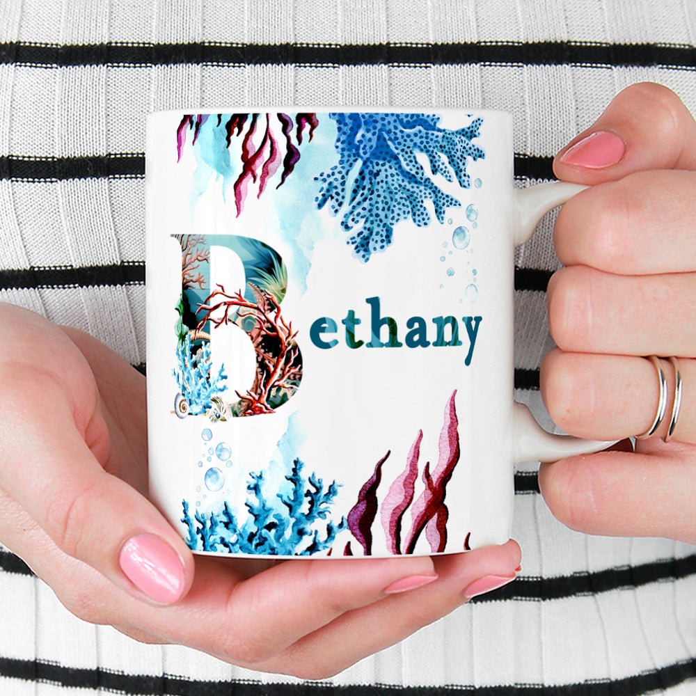 Personalized Name Sea Life Mug - Loftipop
