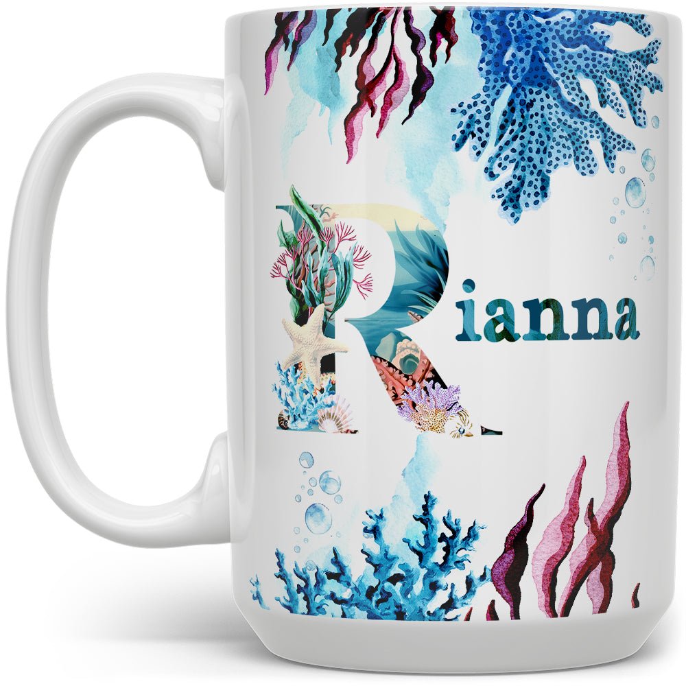 Personalized Name Sea Life Mug - Loftipop