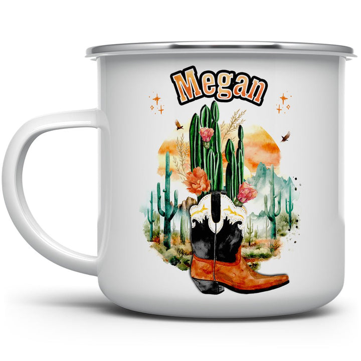 Personalized Name Western Camp Mug - Loftipop