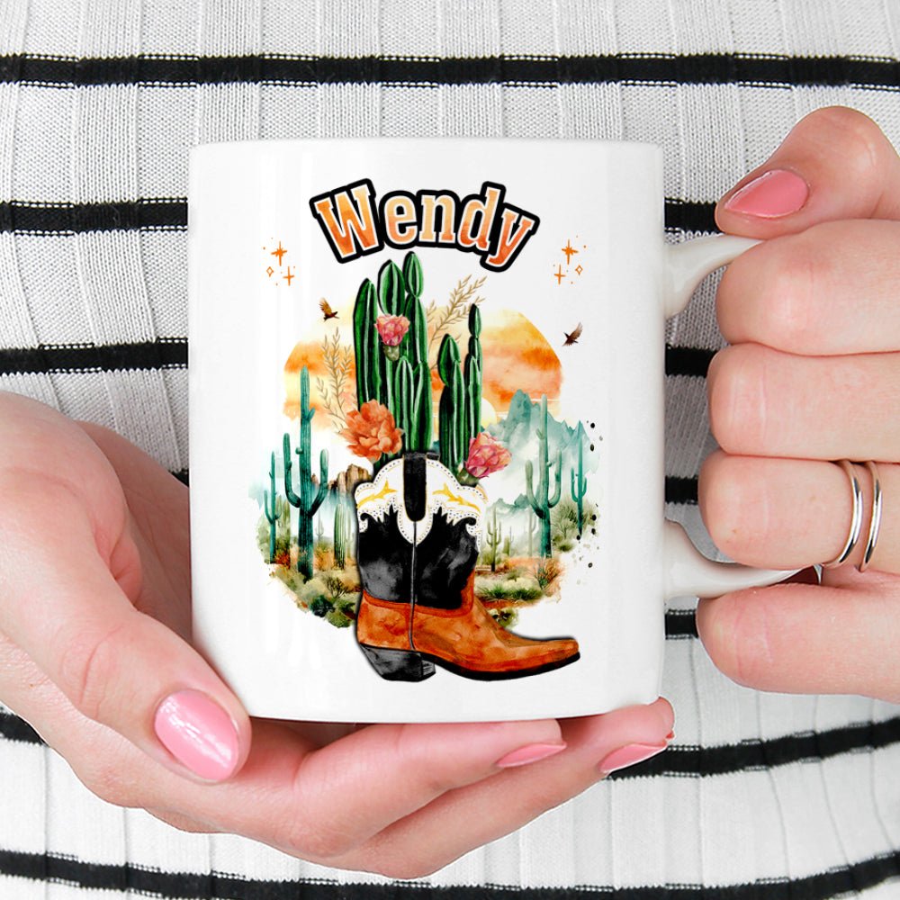 Personalized Name Western Mug - Loftipop