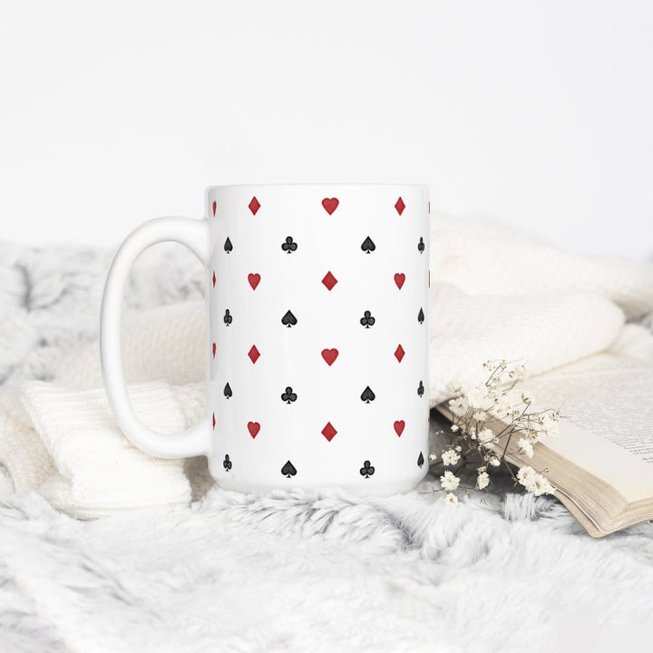 Playing Card Suit Pattern Mug - Loftipop