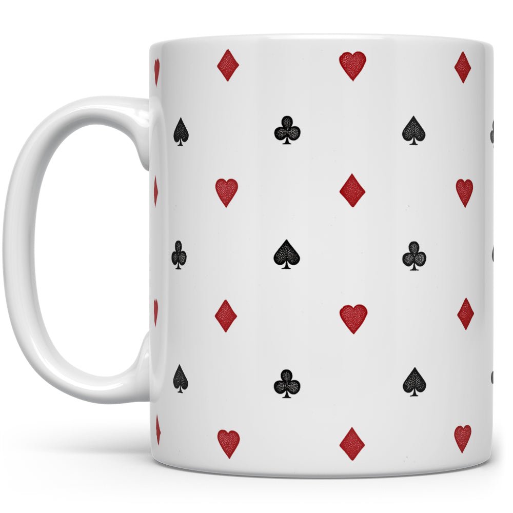 Playing Card Suit Pattern Mug - Loftipop
