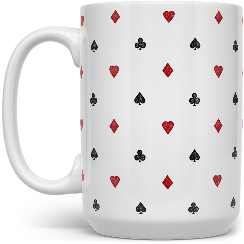 Playing Card Suit Pattern Mug - Loftipop