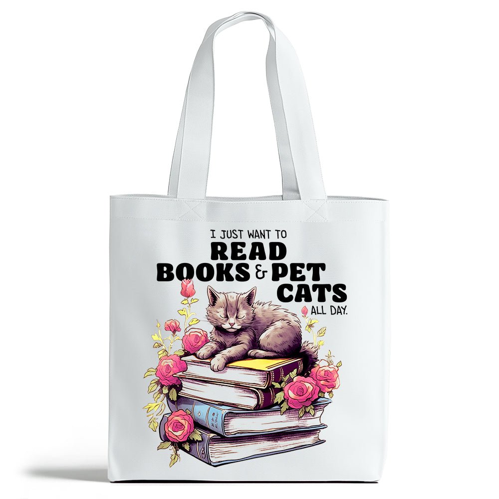 Read Books Pet Cats Tote Bag - Loftipop